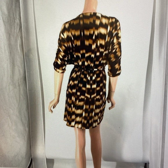 Calvin Klein Dress Womens 4 pull over Office Career Travel animal print slinky - Picture 2 of 12